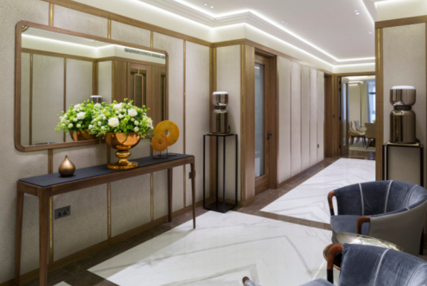 Panel dinding dari kain sutra eksklusif